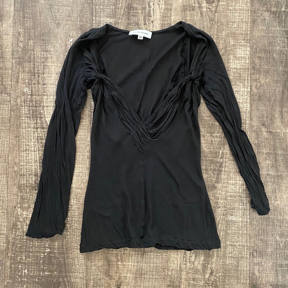 Black Costume National Top